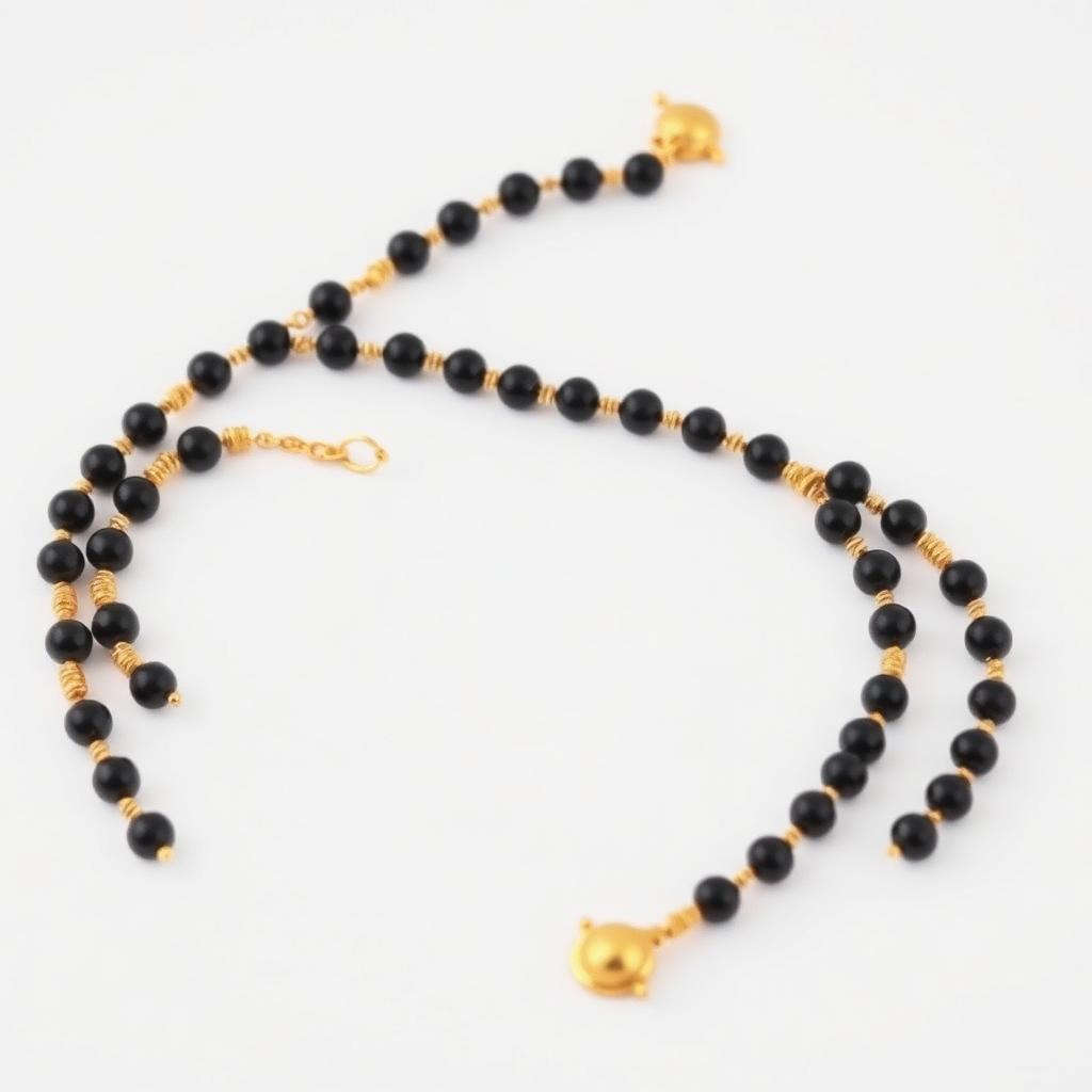 Elegant Gold-Beaded Mangalsutra