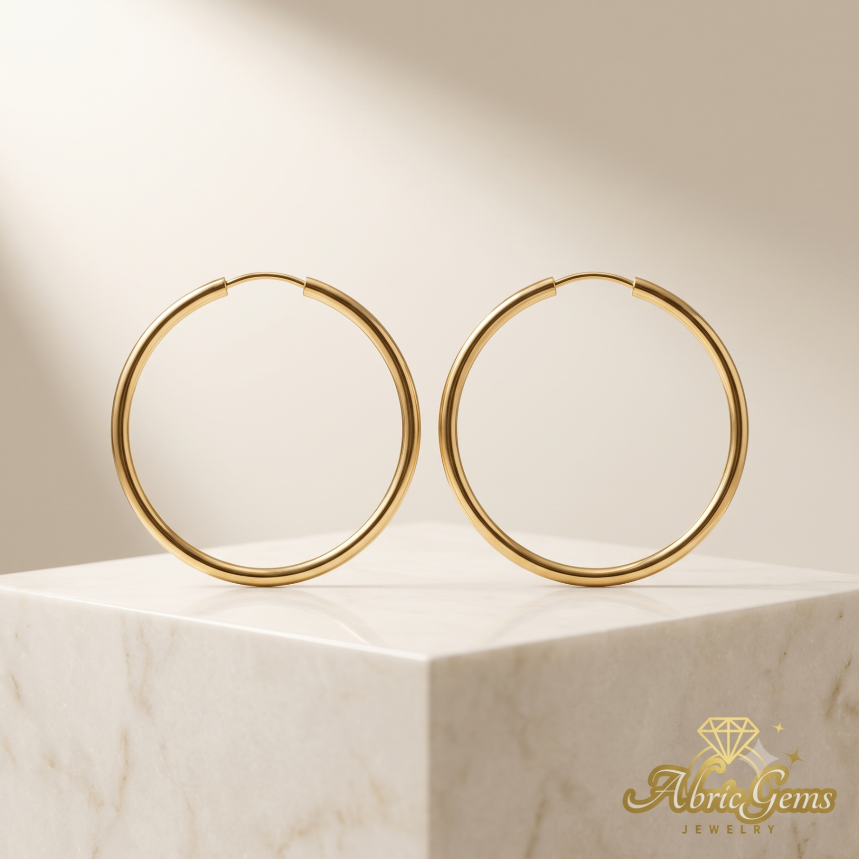 Gold hoop earrings