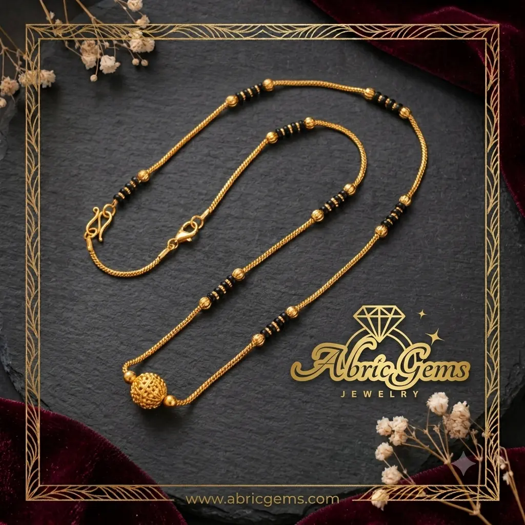 Traditional Gold Ball Mangalsutra